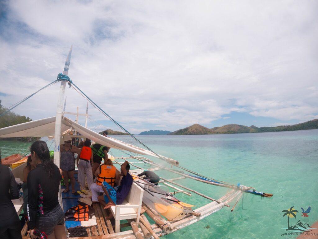 People getting ready for a Coron Tour