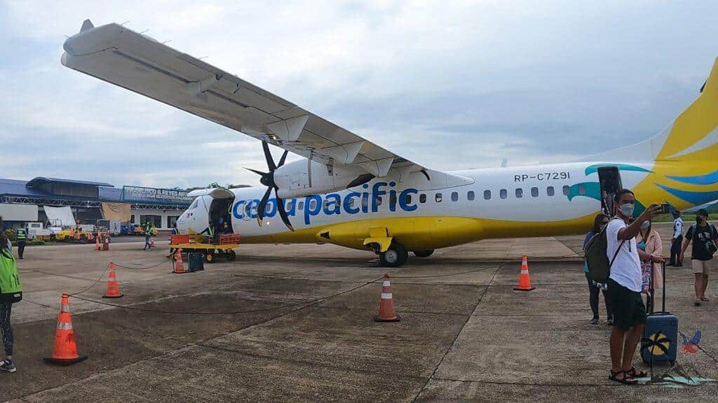 Cebu Pacific plane in Busuanga Airport