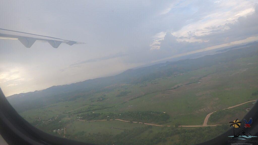 View of Busuanga Island from airplane window