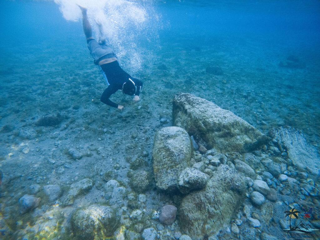 Me duck diving in sto nino cold spring