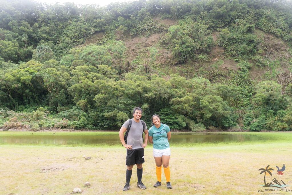 me and sister in the hibok hibok volcano crater