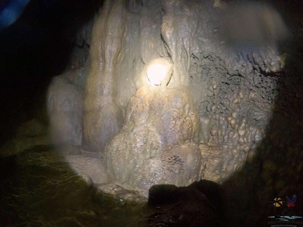 Natural buddha in sambulawan underground river