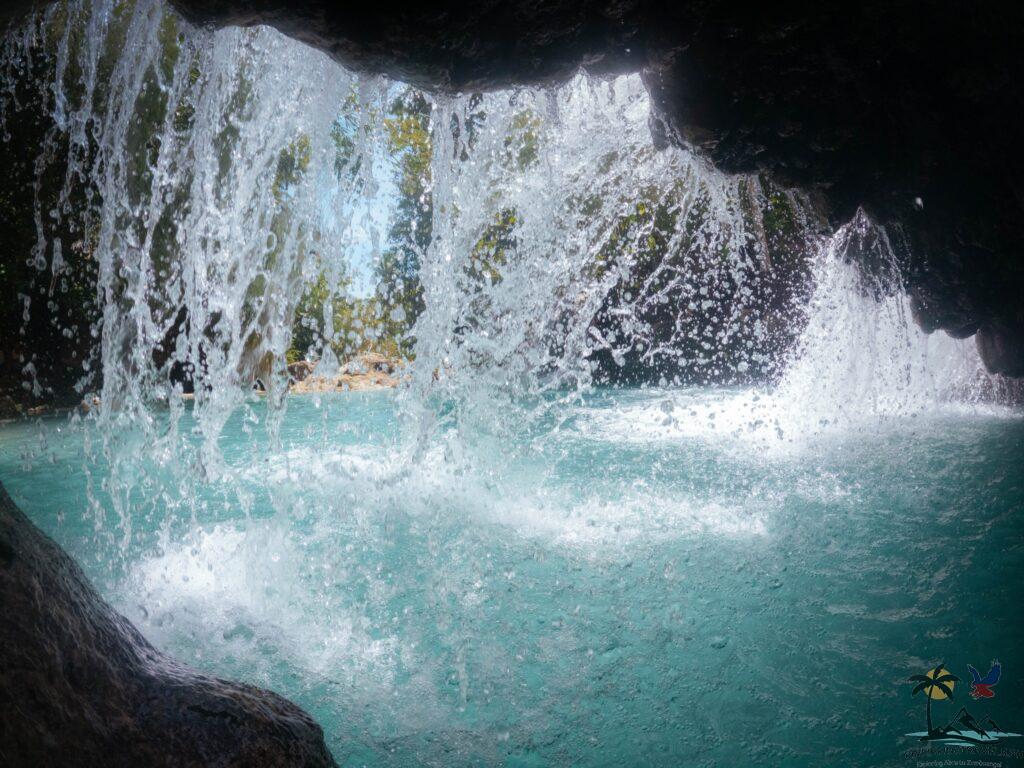 View from inside the Kawasan Falls cave