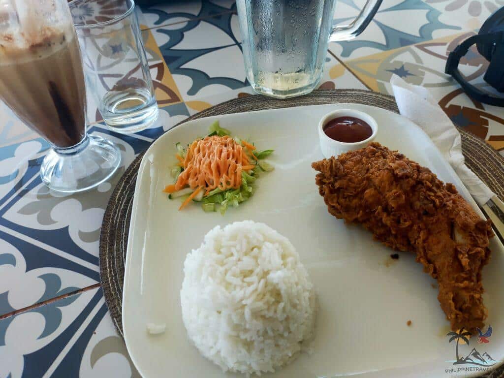 Fried chicken served in Larena Triad Coffee Shop