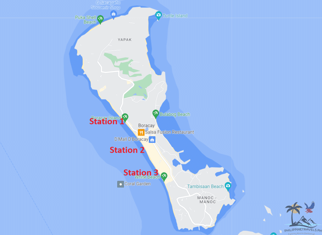 Boracay stations 1 2 and 3