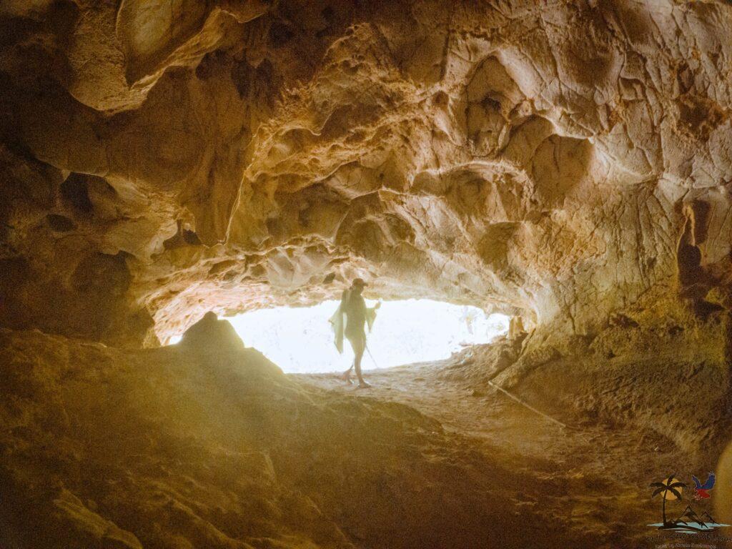 Black island caves