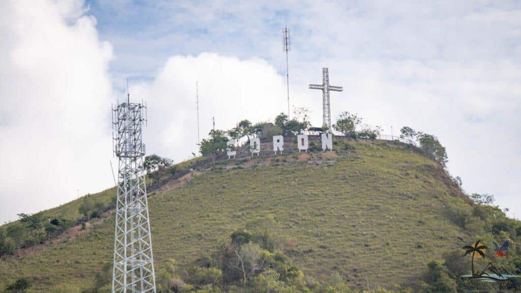 Mount tapyas as seen from Coron town