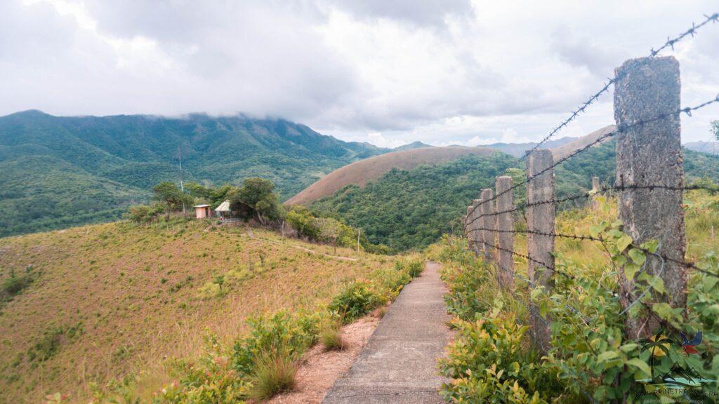 Bare hills view on the back side of mount tapyas