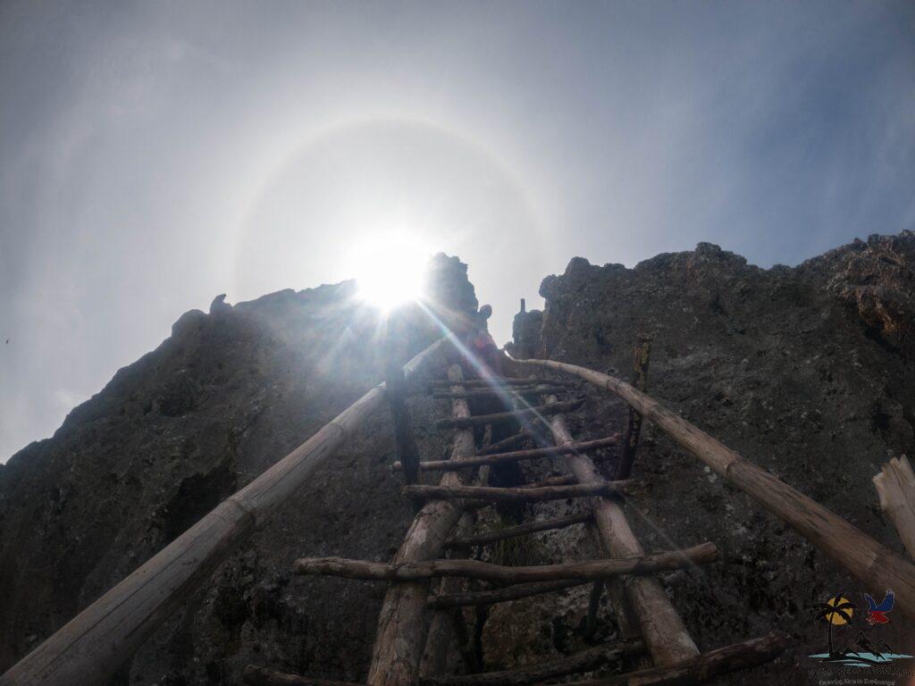 Mt. Napulak ladder to top