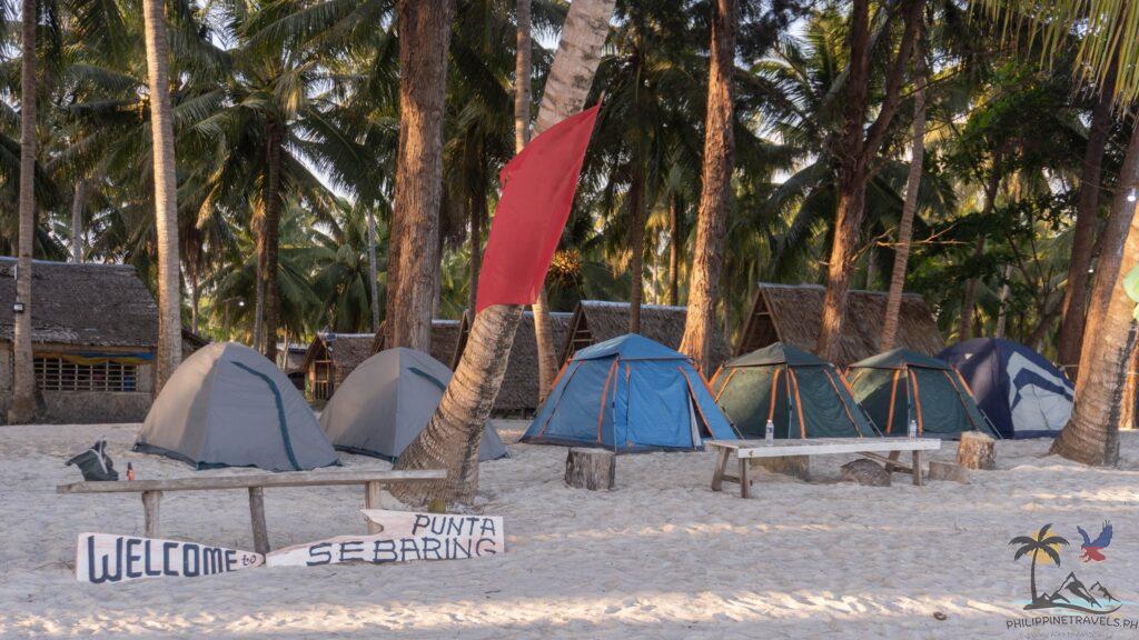 Tents in Punta Sebaring