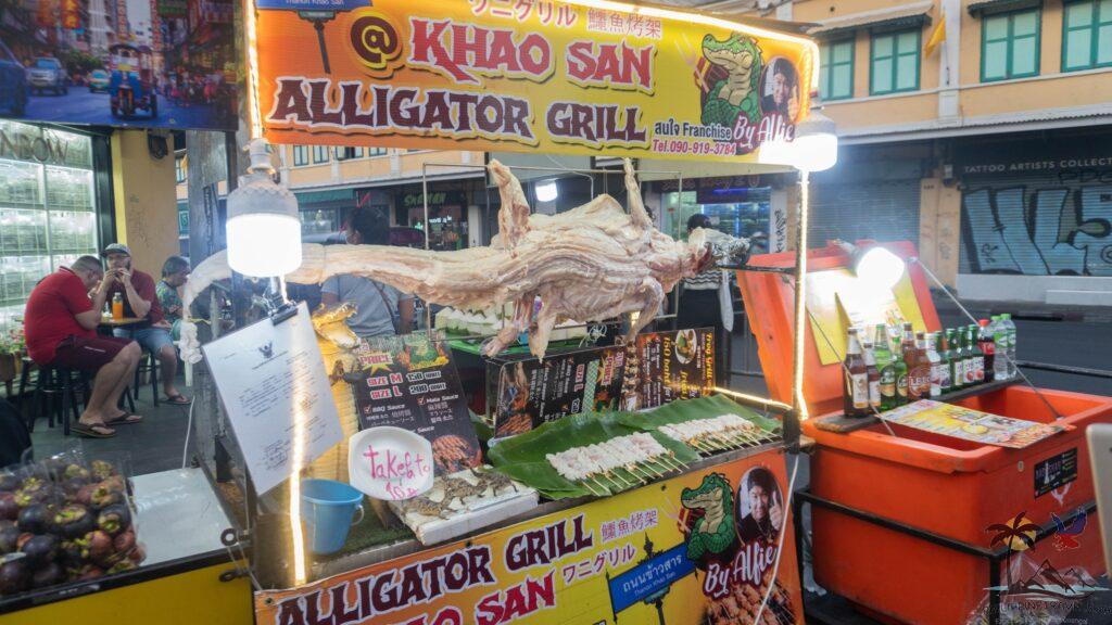Alligator grill in khao san road