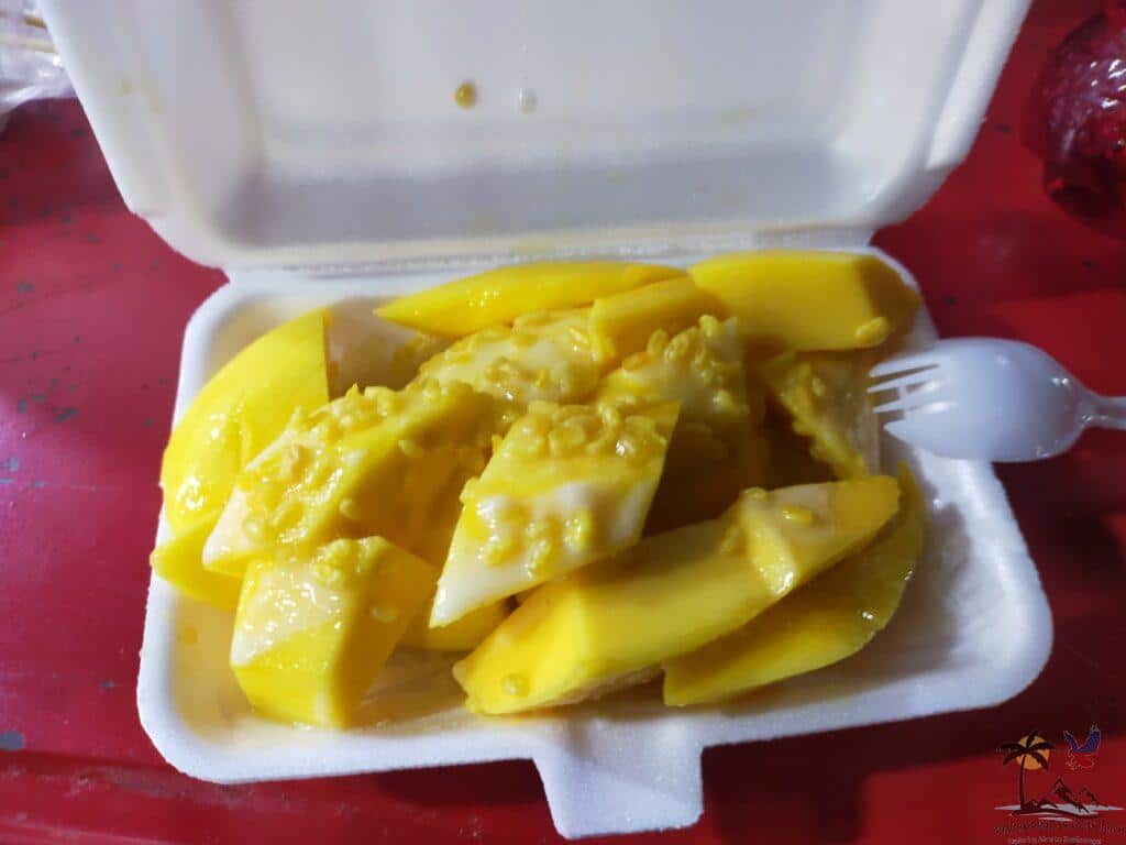 mango sticky rice in chiang mai