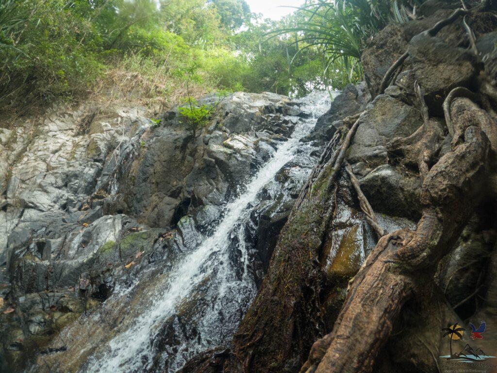 Water flowing down Nagkalit-Kalit waterfalls