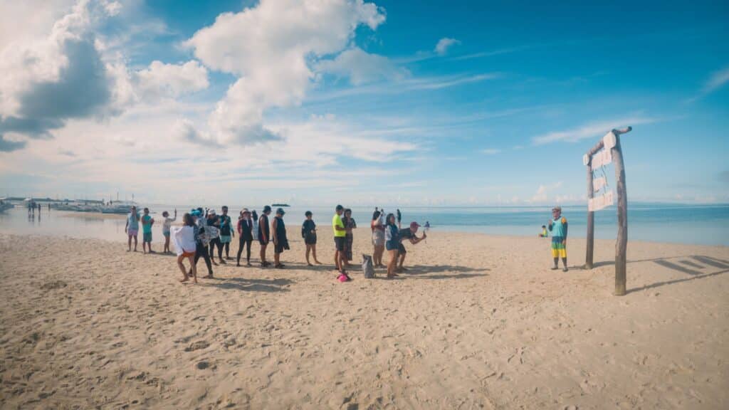 People lining up in Virgin Island